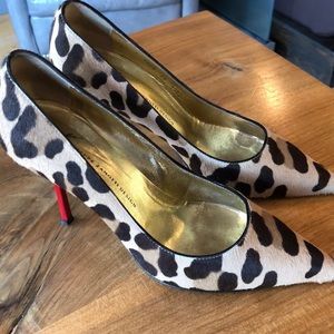 Giuseppe zanotti calf hair heels